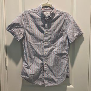 Striped button up casual shirt